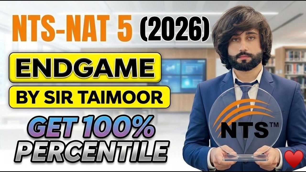 NTS NAT 2026 EndGame I NTS Past Papers Solution I NTS NAT Test Past Papers I NAT 2026 Preparation