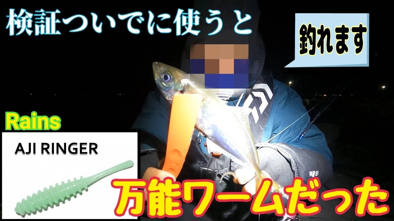 【アジング検証】検証ついでに使ったこのワームの威力が凄かった