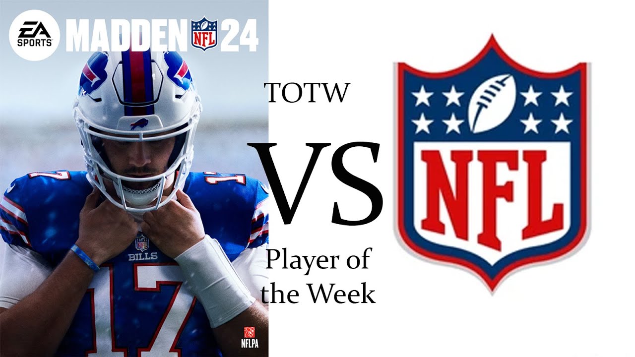 NFL Players of the Week vs Madden 24 TOTW Week 7