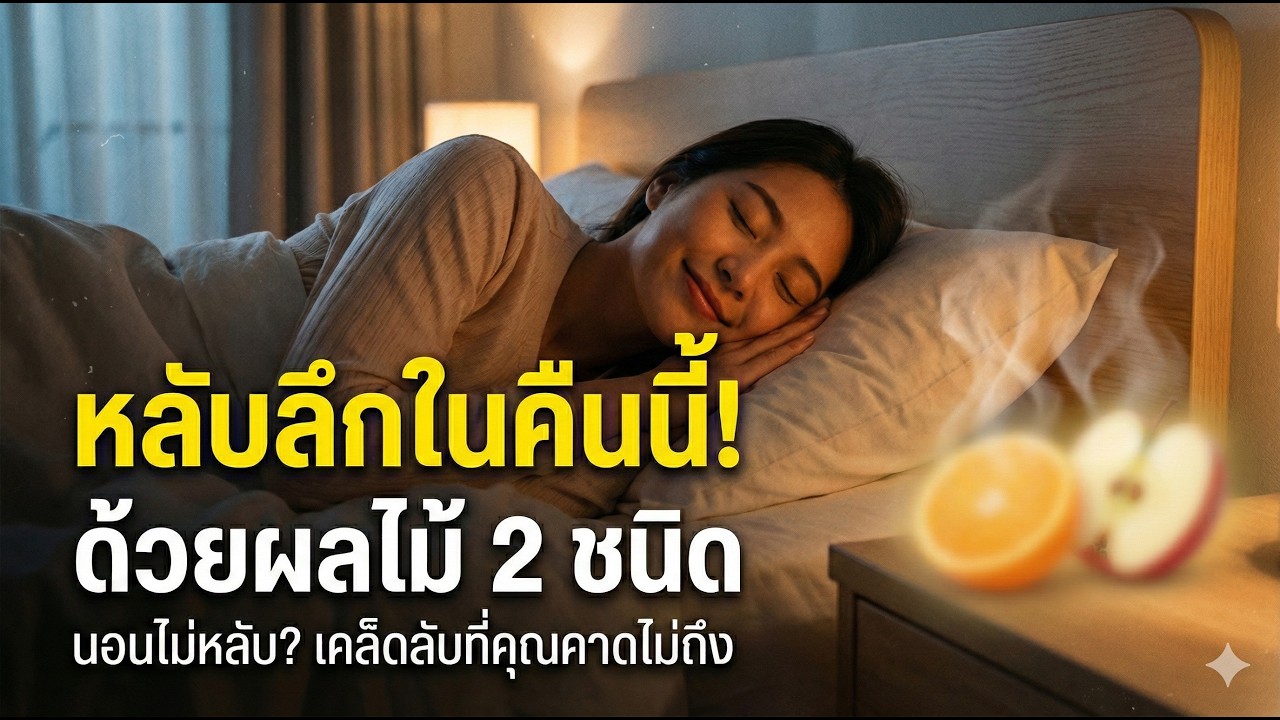 นอนไม่หลับ กระสับกระส่าย? ลองวางผลไม้ 2 ชนิดนี้ไว้ข้างเตียง เคล็ดลับหลับลึกที่คาดไม่ถึง!