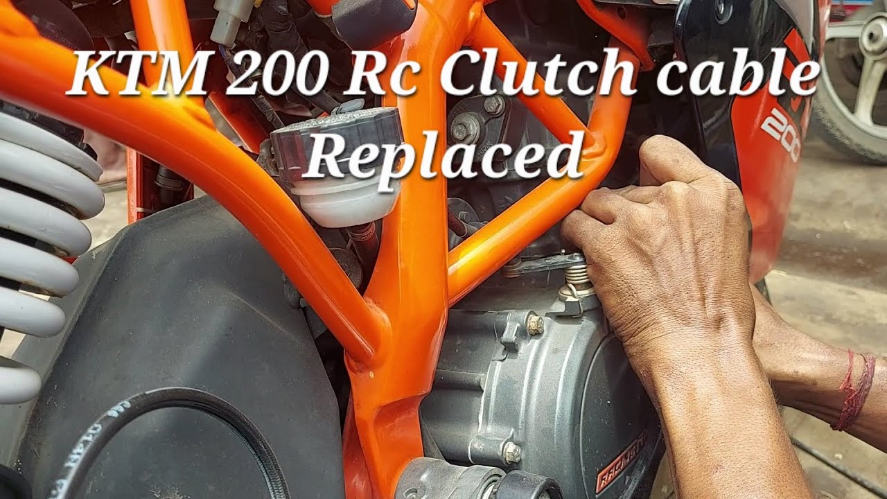 KTM 200 Rc Clutch cable Replaced