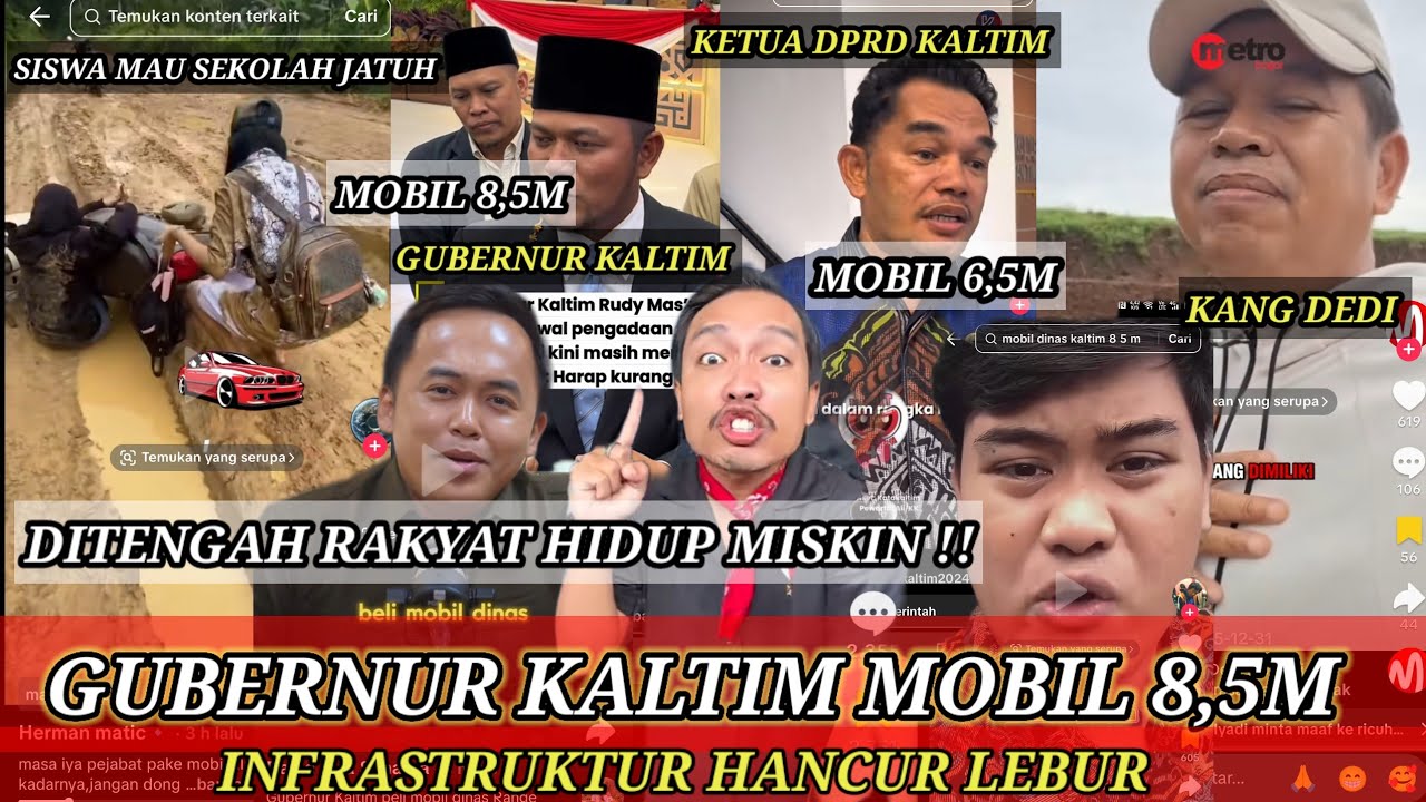 GUBERNUR KALTIM MOBIL 8,5MILIAR!! INFRASTRUKTUR HANCUR LEBUR