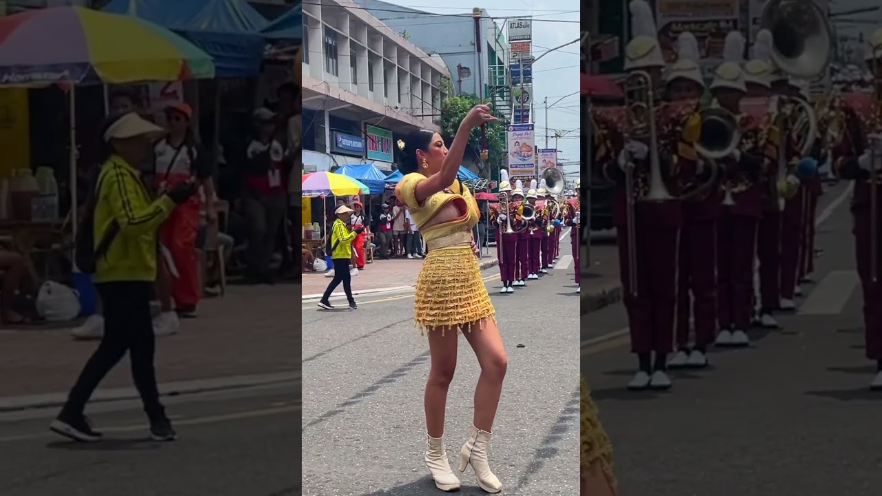 'University of Saint Anthony (USANT)' Band & Majorettes Parade | Pe&ntilde;afrancia Festival 2023