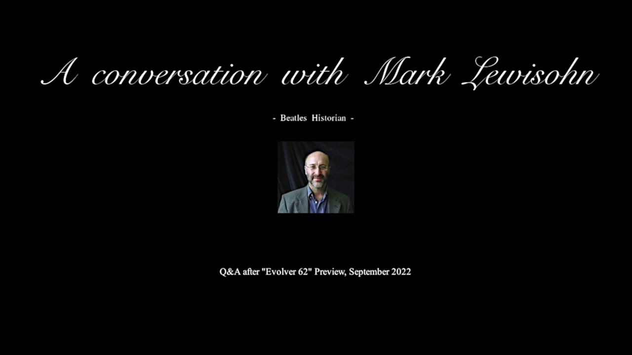 MARK LEWISOHN - Q&A after 