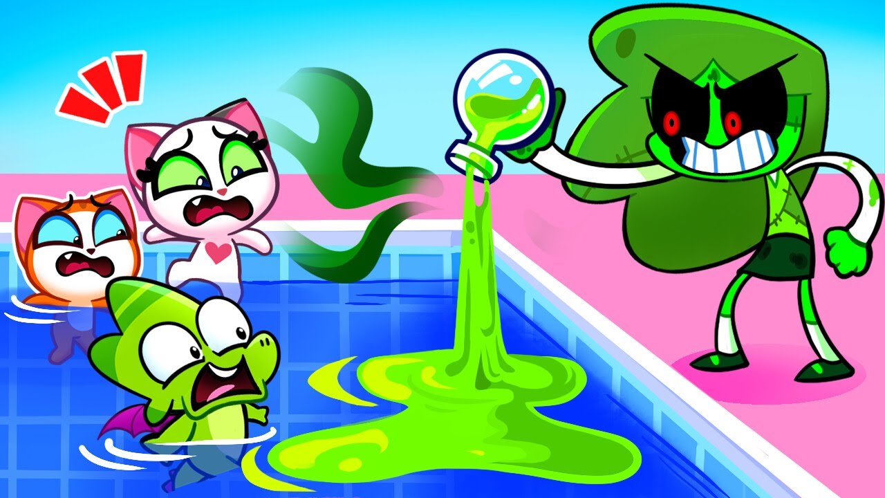 ¿Viv y Denny se han convertido en zombis? 😱 Persecución policial | Dibujos animados para niños