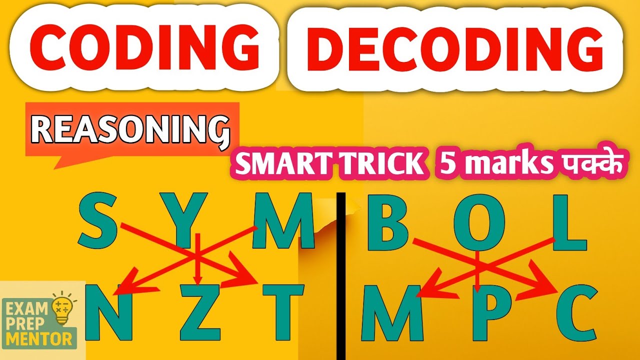 "Coding Decoding Trick 🔥 | Reasoning में 5 Marks पक्के | Govt Exam Smart Trick" 