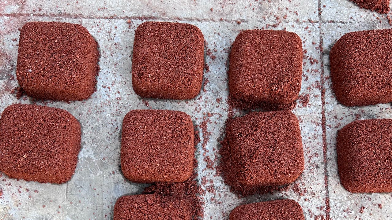 ASMR Gritty Red Sand water crumbling #asmr #asmrsounds #relaxing #satisfying #viral 