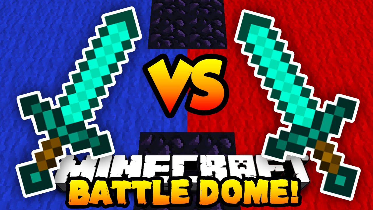 Minecraft RED VS BLUE BATTLE DOME! w/PrestonPlayz & Friends!