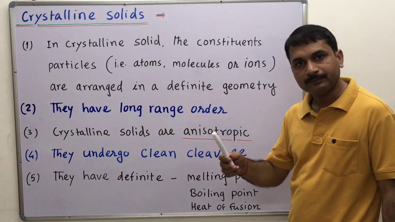 1.1,Crystalline Solids,True solids,Amorphous Solid,Pseudo solid,Supercooled liquids solid state Clas