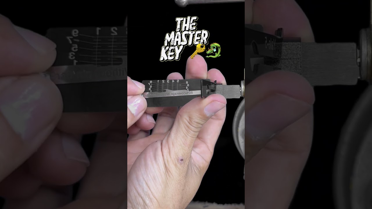 This is how the master key works to open emergency locks 🚨
