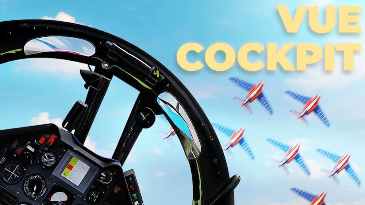 VUE COCKPIT – Vol complet en patrouille serrée !  - Leader Solo