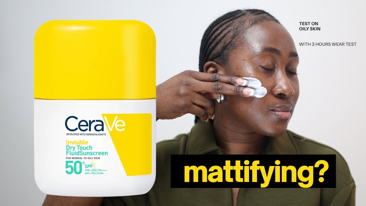 Обзор солнцезащитного крема CeraVe Invisible Dry Touch Sunscreen SPF 50+ | Матирует ли он жирную ...