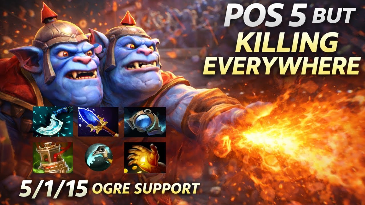 Dota 2 Gameplay - POS 5 OGRE MAGI = CARRY? | 5/1/15 Support Killing Everywhere | [Turbo Mode]