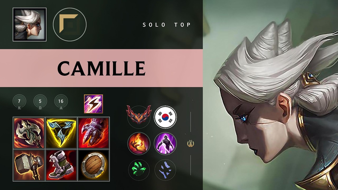 Camille Top vs Renekton - KR Grandmaster Patch 26.09