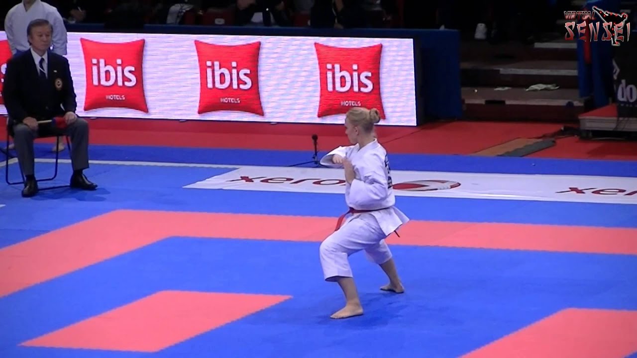 Cecillie Bjerring - Kata Heiku - Bronze final - 21st WKF World Karate Championships Paris Bercy 2012