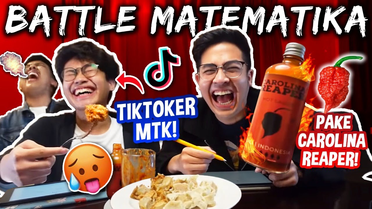 BATTLE MATEMATIKA PAKE CABE CAROLINA REAPER! JEROME VS TIKTOKER MTK (FARHAN)