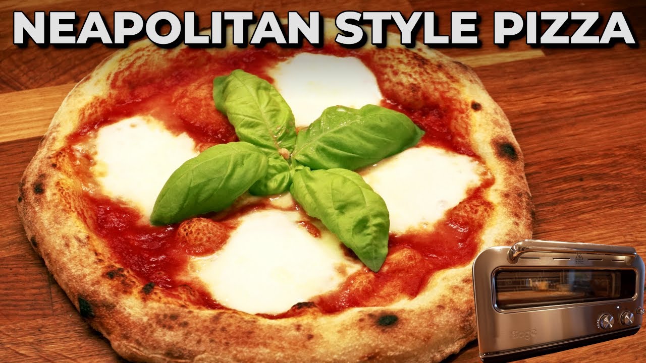 Neapolitan style pizza in a Sage Pizzaiolo oven
