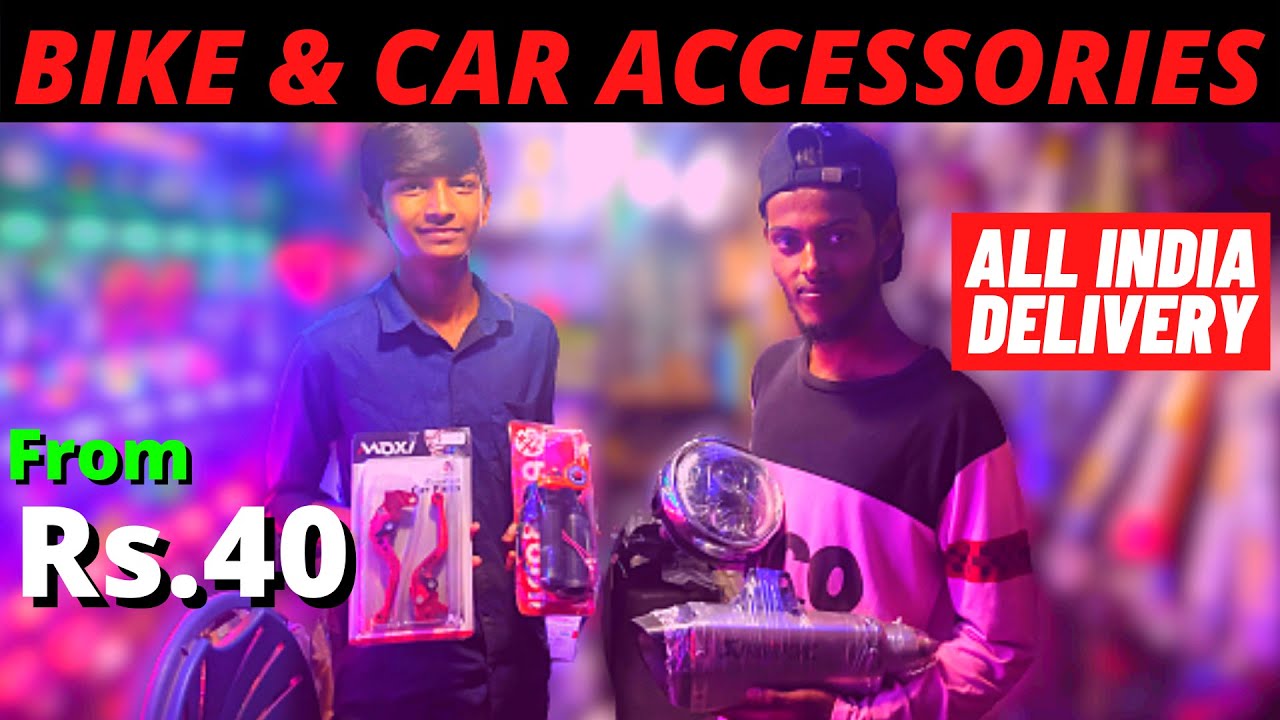 Cheapest bike accessories Market | குறைந்த விலை Rs.40|Old market Coimbatore| Bikespares at low cost