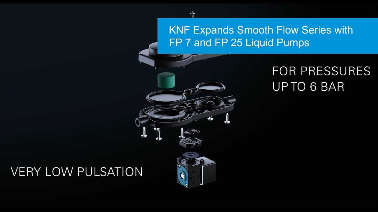 KNF Expands Smooth Flow Series with FP 7 and FP 25 Liquid Pumps