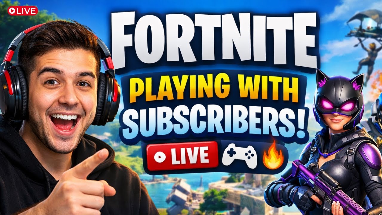 FORTNITE LIVE 🔴 | Playing With Subscribers! Join Now 🎮🔥