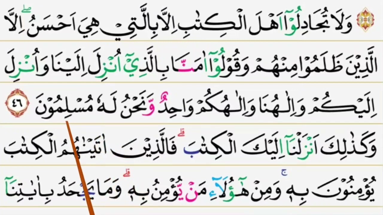 Belajar tilawah surat Al Ankabut ayat 45-50