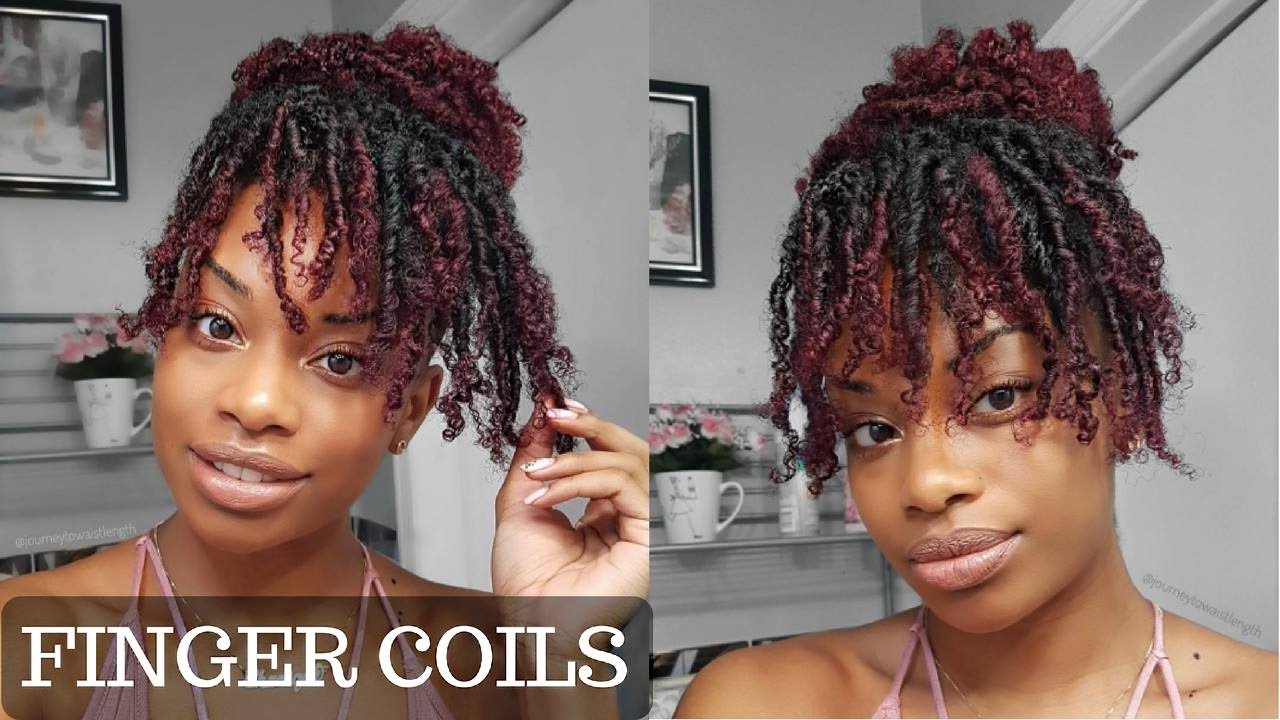 HOW TO | FINGER COILS ON KINKY CURLY HAIR + COIL OUT NATURAL HAIRSTYLE | JOURNEYTOWAISTLENGTH