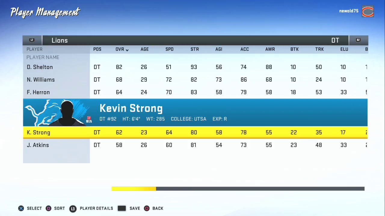 Updated Detroit Lions' Draft Picks All Rounds Madden NFL 20 Version 1.30 4/26/20