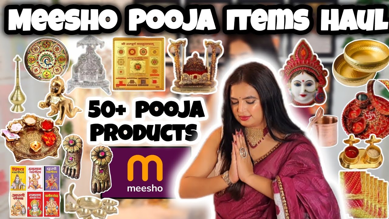 MEESHO POOJA ITEMS HAUL😍| PUJA ITEMS FROM MEESHO🌷| MEESHO POOJA FINDS🙏 |🤩PUJA PRODUCTS FROM MEESHO