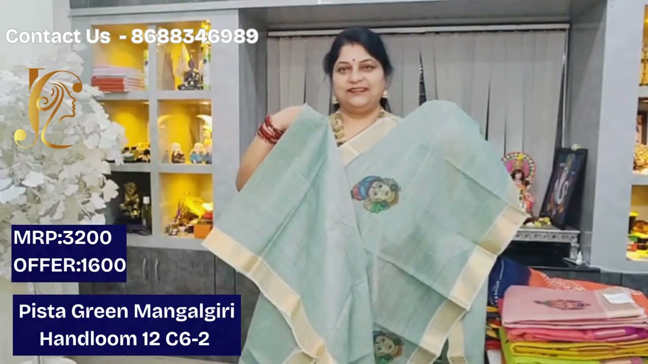 Коллекция сари ручной работы Mangalgiri