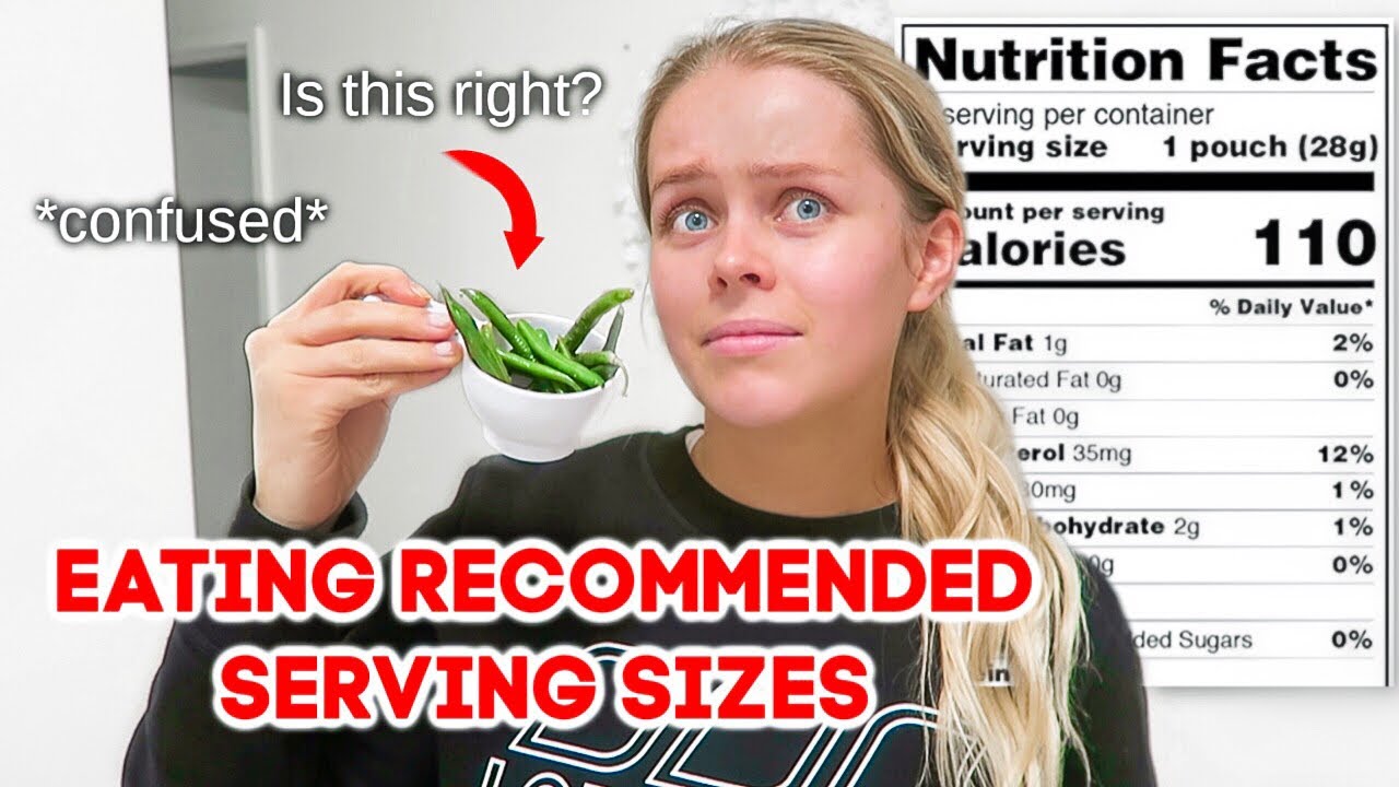 Only Eating Recommended Serving Sizes for 24 hours!