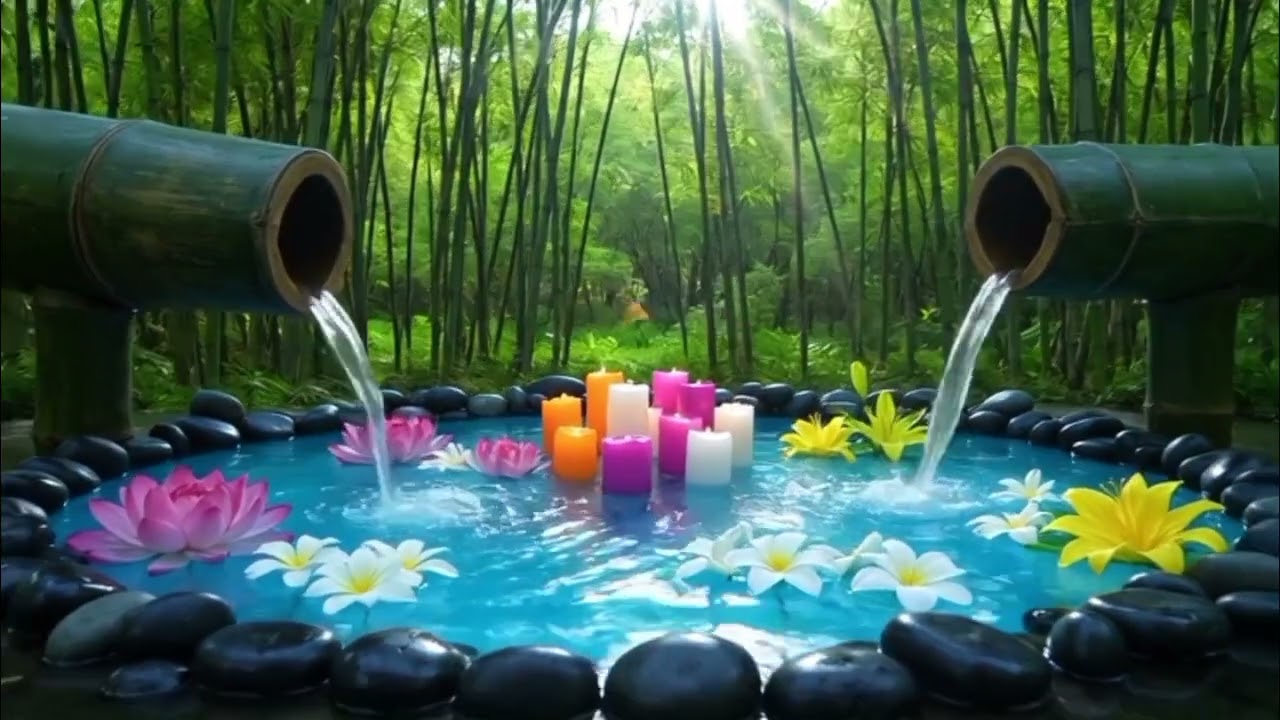Healing Spa Music & Water Sounds 💧 Calm Your Mind Instantly