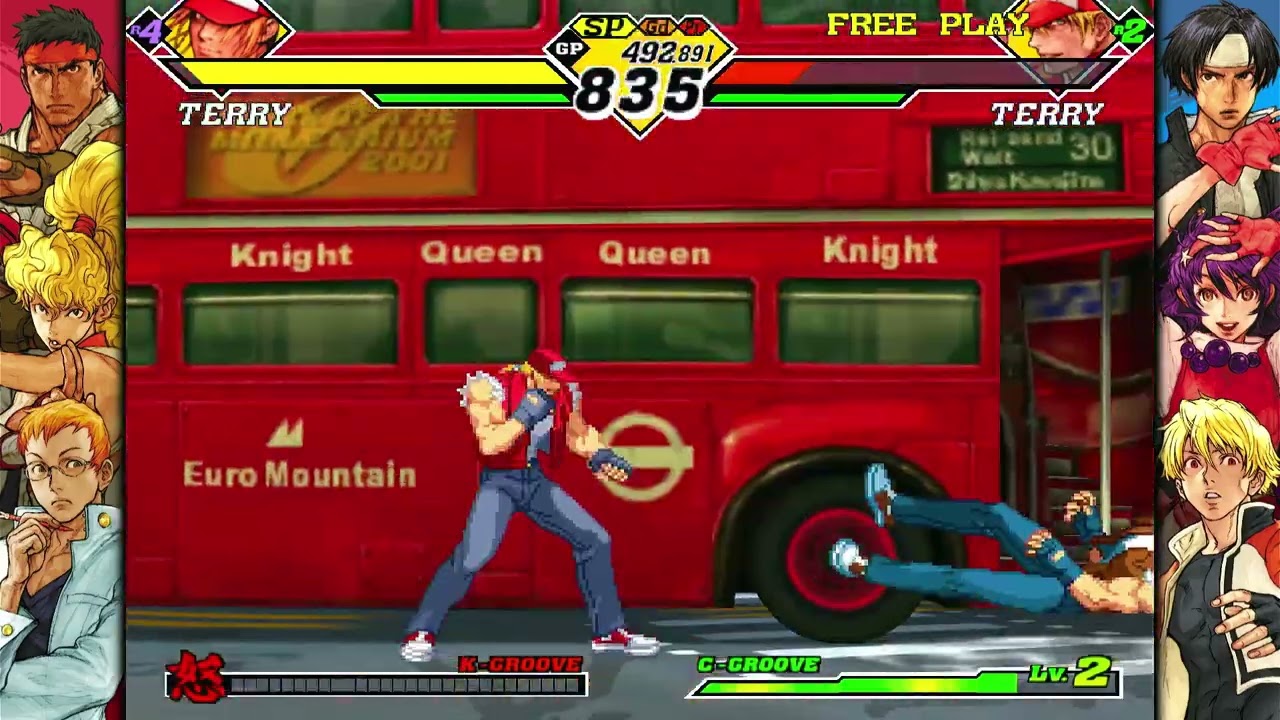 Capcom VS SNK 2: Mark Of The Millennium 2001 - Terry Playthrough (Ratio Match)