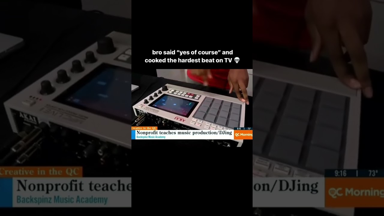 Bro said &ldquo;yes of course&rdquo; and delivered the hardest beat on live TV😂 #dj #producer #hiphop