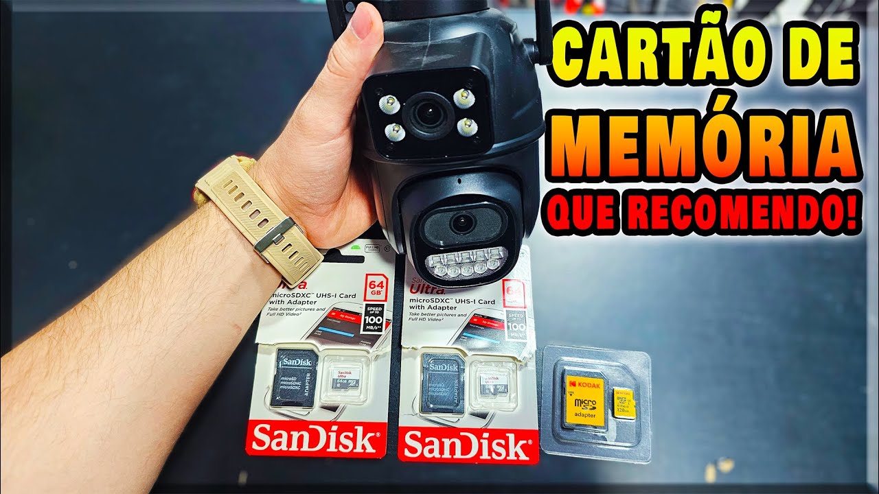 Cartão de memória para câmera de segurança que eu recomendo