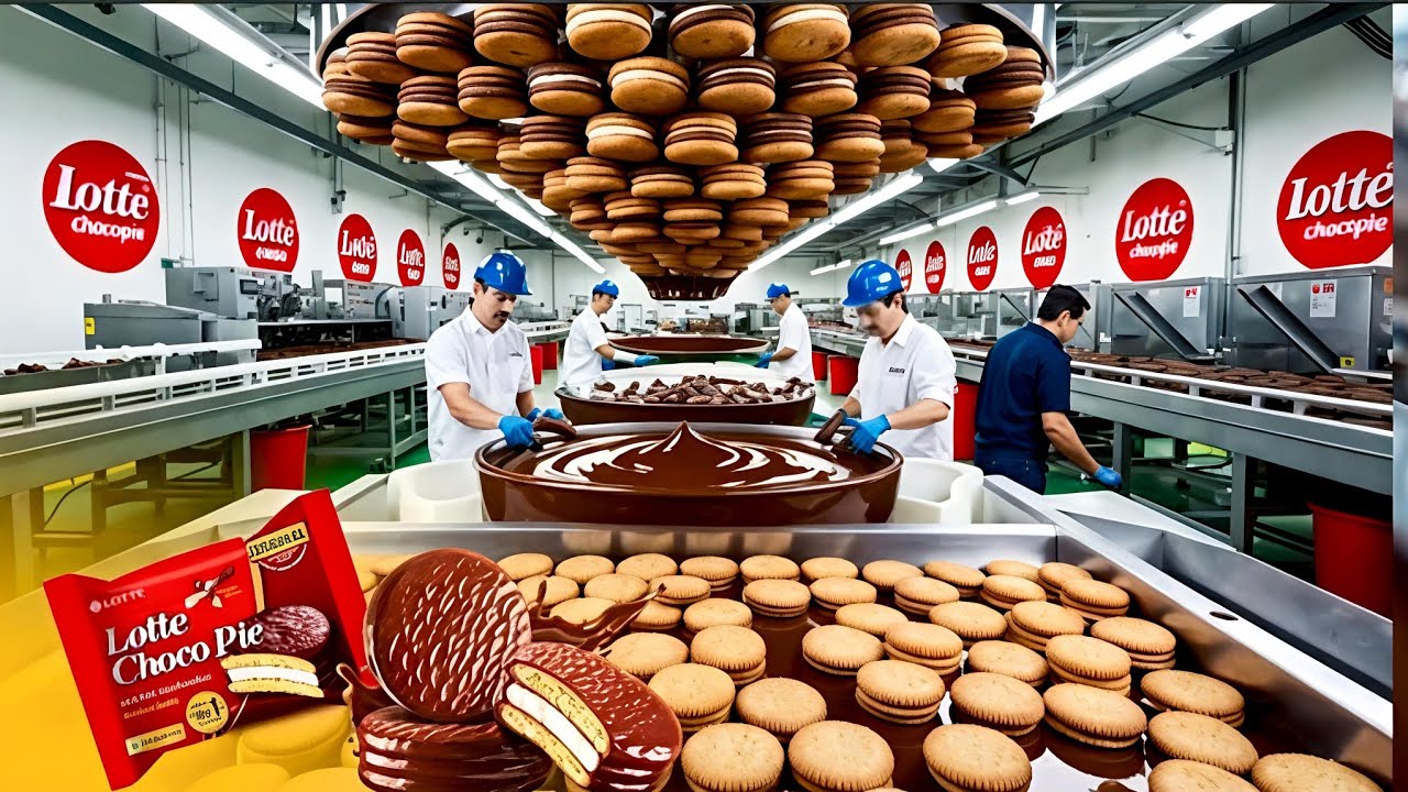 How Choco Pie Is Made In factory