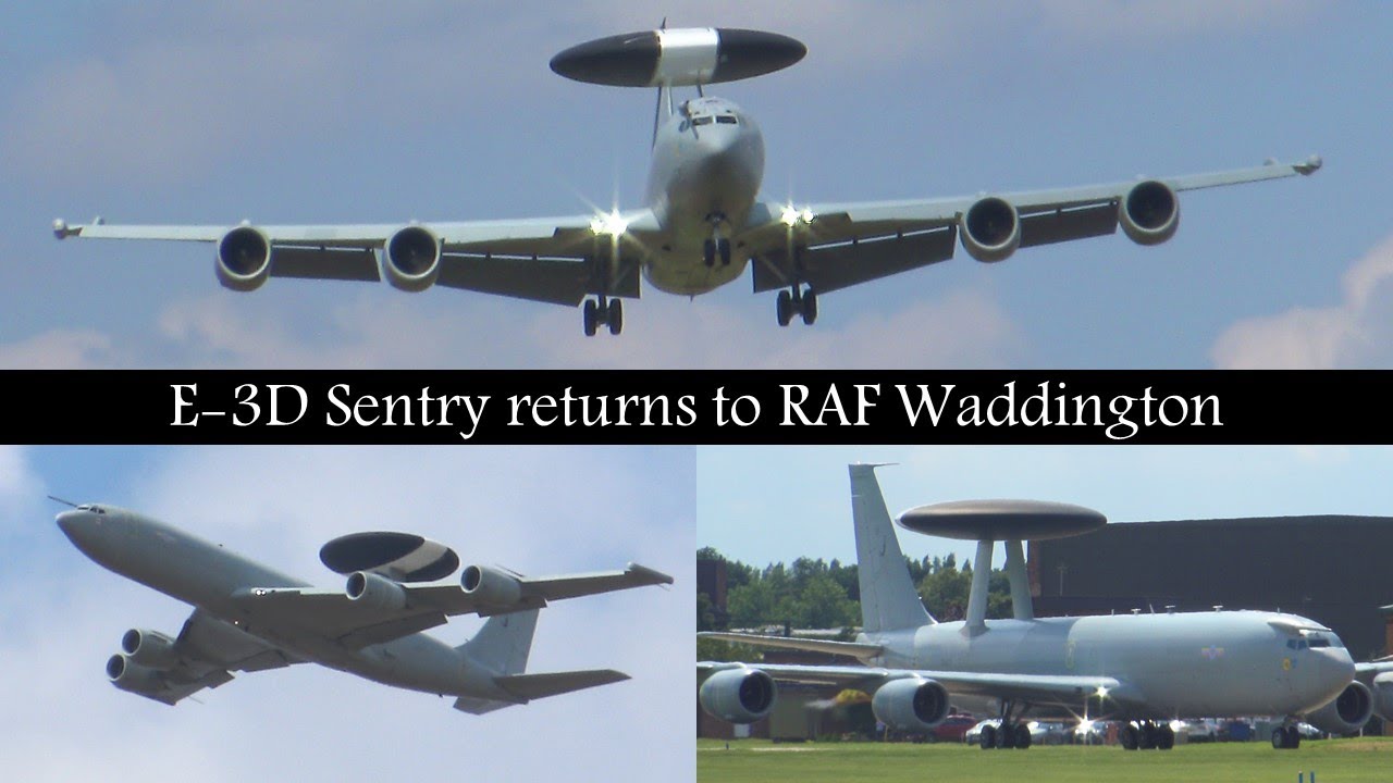 E-3D Sentry returns after final mission | RAF Waddington