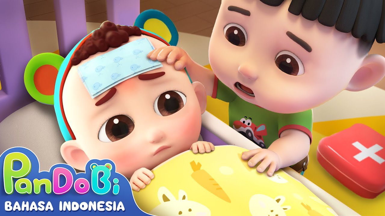 Adikku Sakit, Dia Tak Enak | Merawat Bayi Kecil | Waktu Keluarga | Super Pandobi Bahasa Indonesia