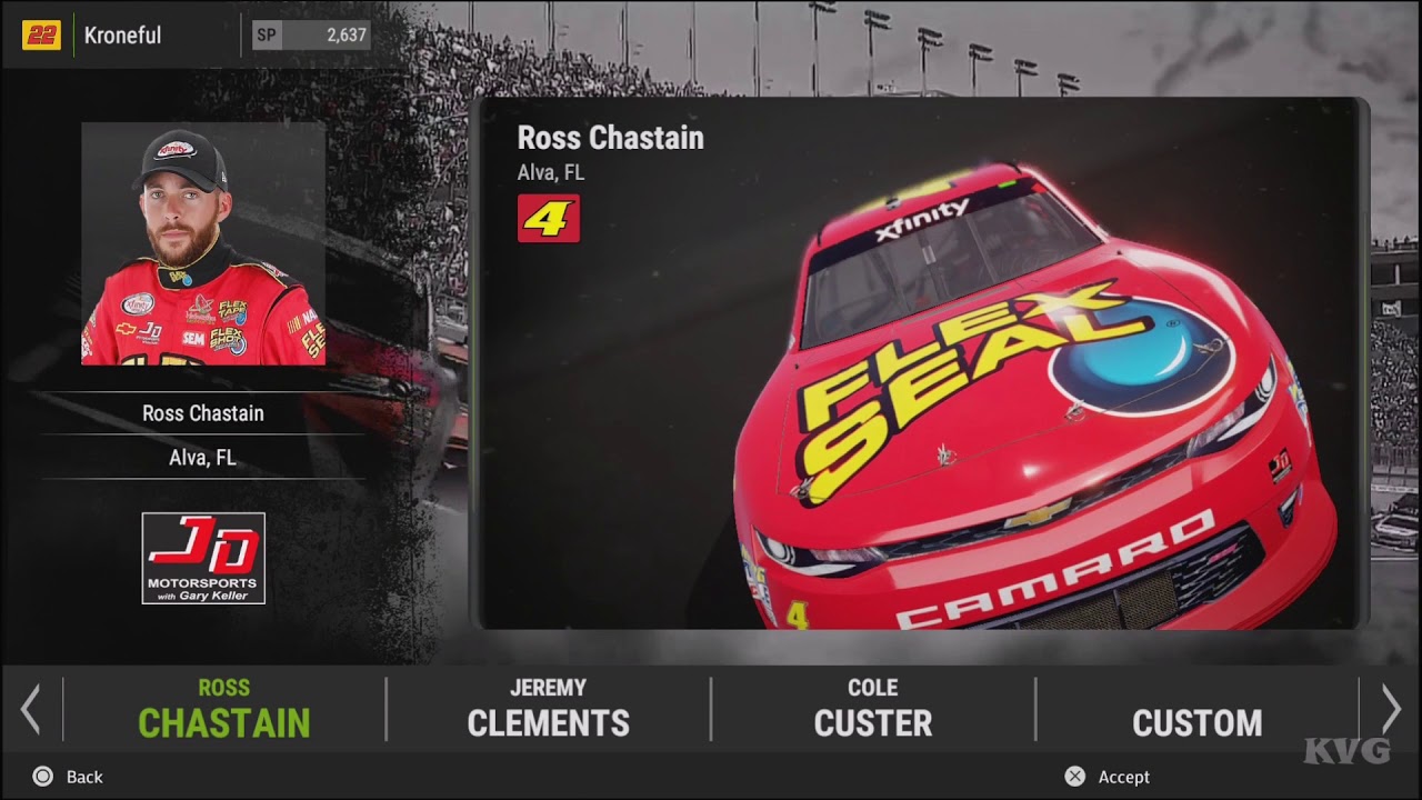 NASCAR Heat 2 - All Cars | List (PS4 HD) [1080p60FPS]