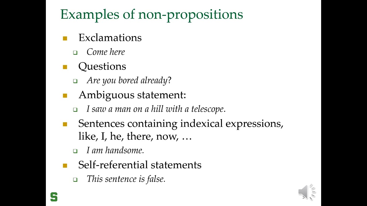 01 C Last CSE260 Define Proposition