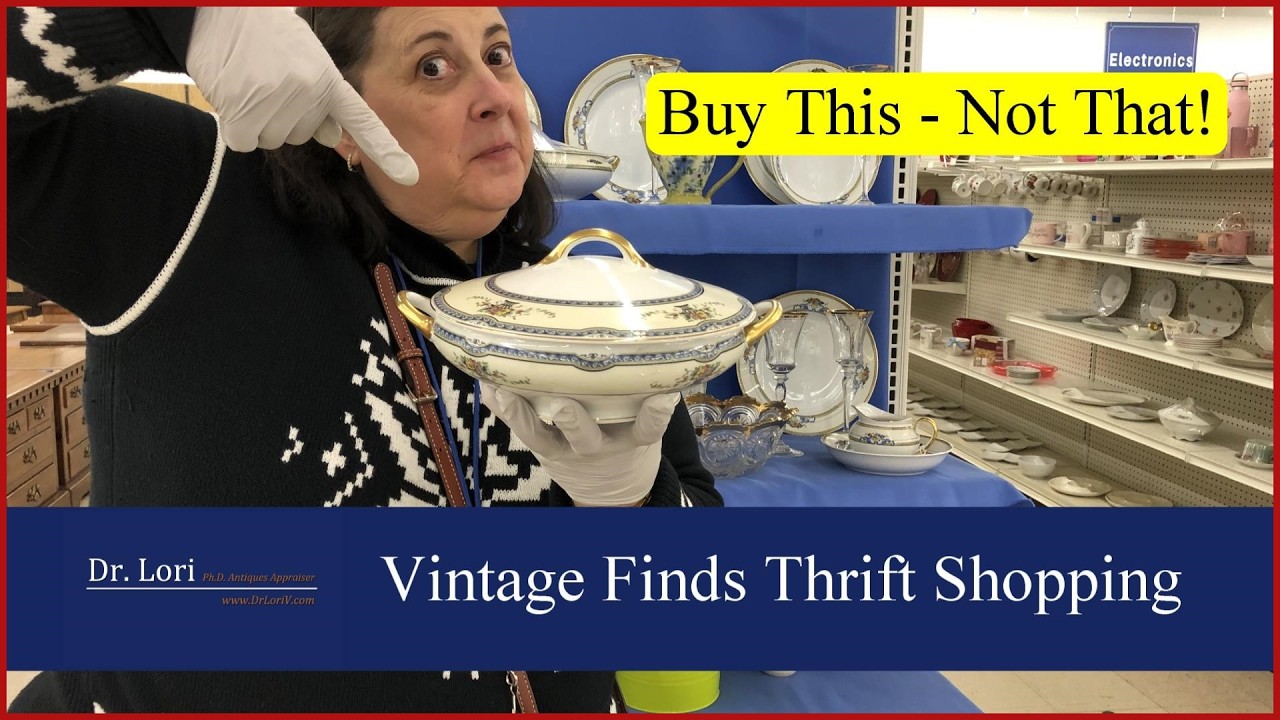 Buy This Thrift Shopping! Rare Glass, Vintage China, Jewellery, Mirrors, Furniture with Dr. Lori