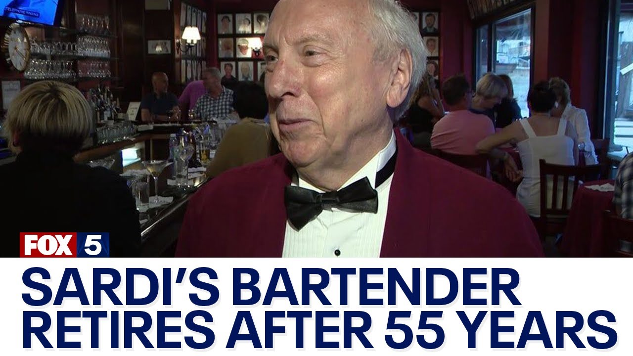 Legendary Sardi's bartender retires after 55 years