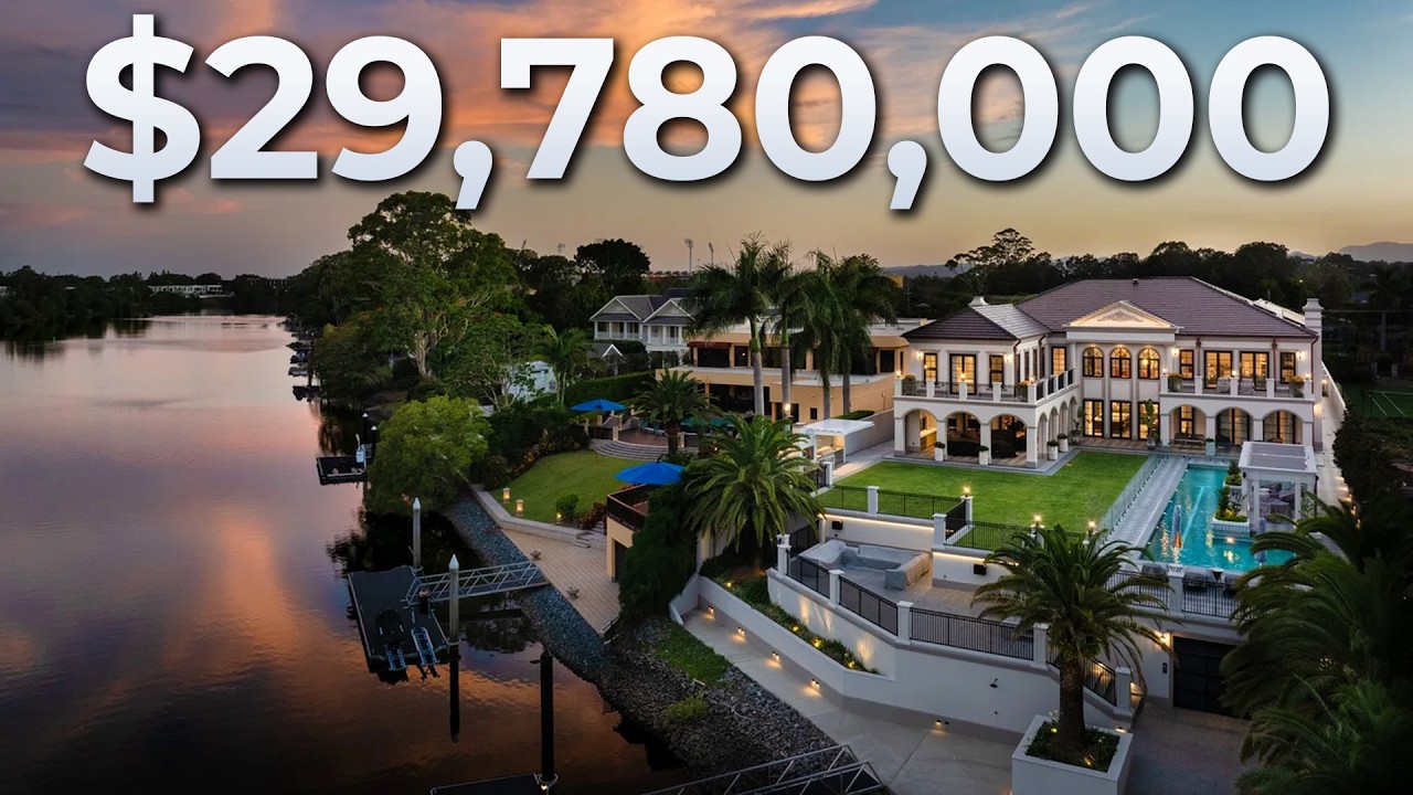 This Waterfront Mansion set to be THE MOST EXPENSIVE Home ever sold on the Gold Coast | Carrara, QLD
