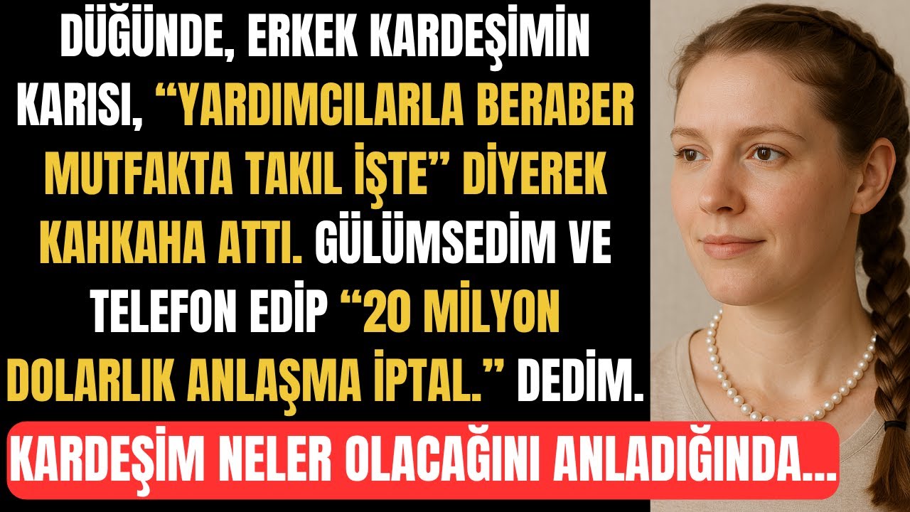 Kardeşimin Düğününde Karısı Beni Mutfağa Oturttu, Ama Hangi Şirketin Sahibi Olduğumu Bilmiyordu...