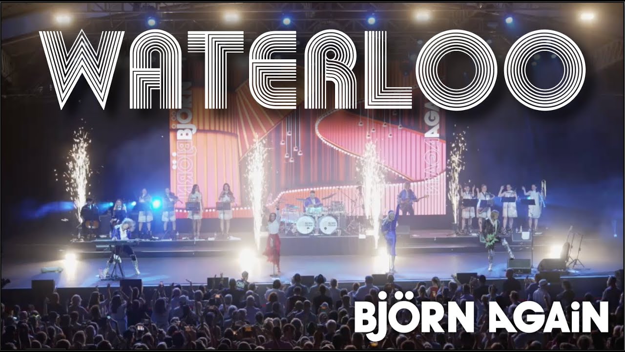 WATERLOO - Cover by ABBA Tribute, Bjorn Again - (Live @ The Sidney Myer Music Bowl Melbourne)
