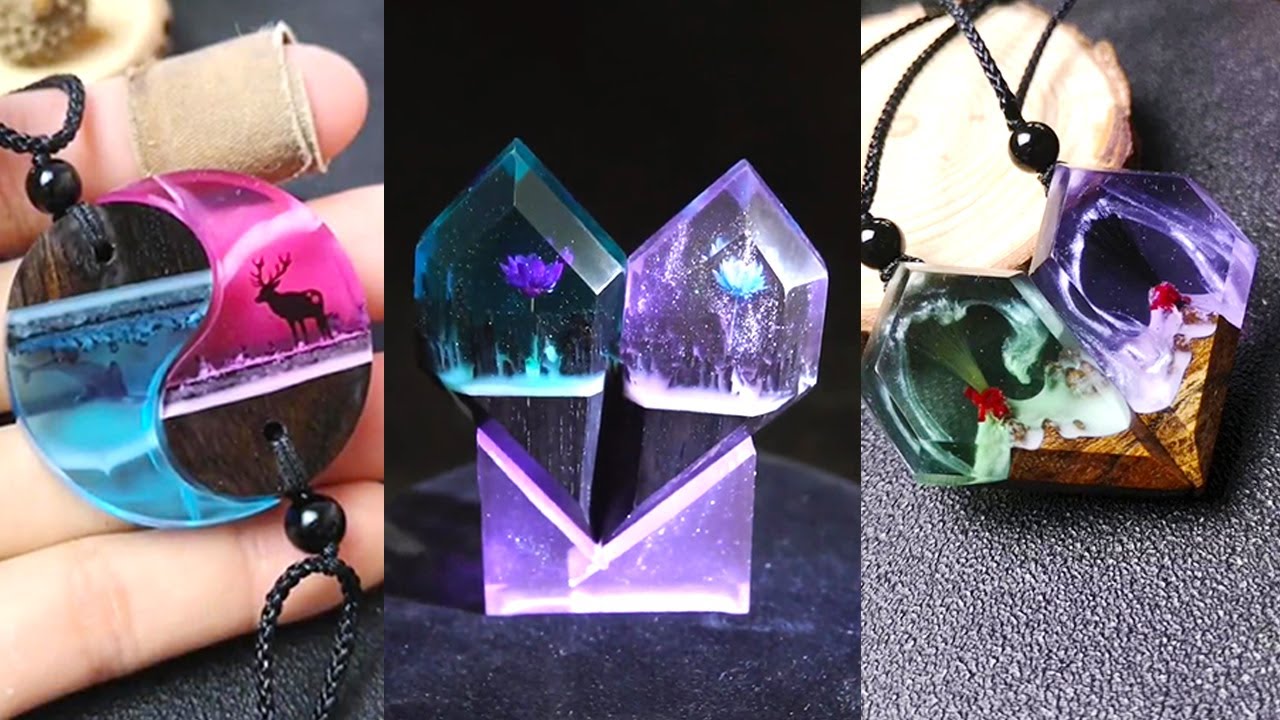 06 Fantasy Resin pendants specially designed for love couples - Resin art - Jewelry Collection