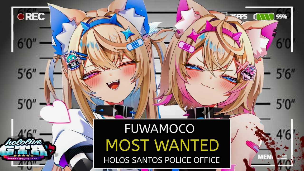 Как FuwaMoco стал самым разыскиваемым преступником на сервере GTA Hololive...