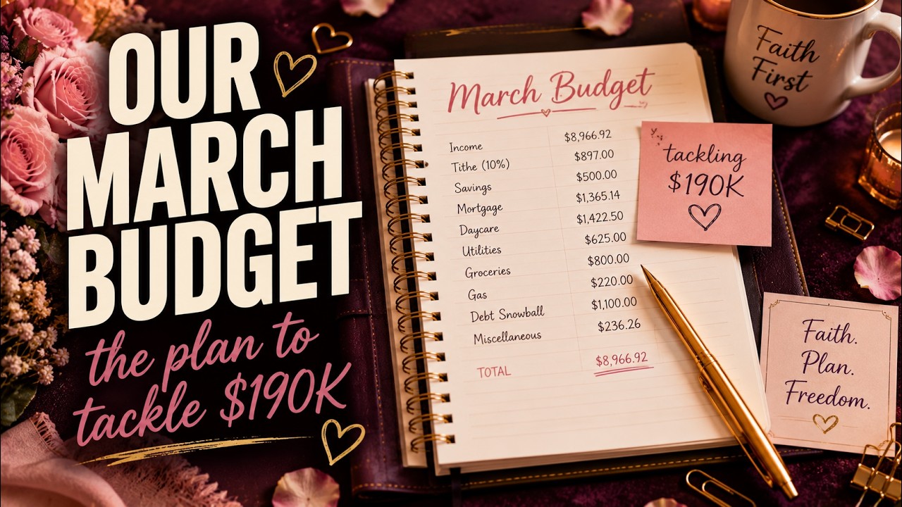 Our Plan to Tackle $190K of Debt | Bugeting for Beginners + March Goals