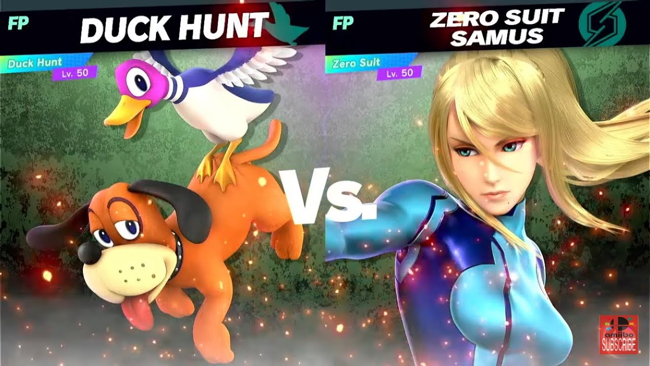 Super Smash Bros Ultimate Amiibo Fights Duck Hunt vs the World #29 vs Zero Suit Samus
