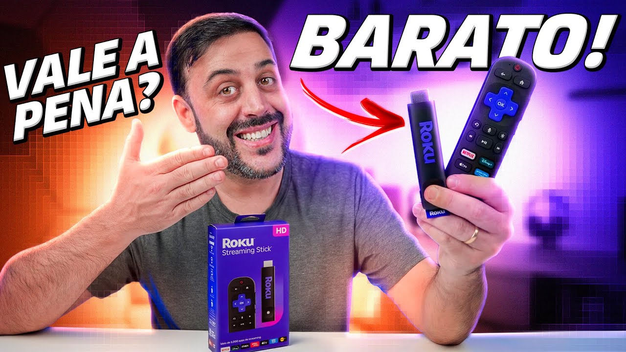 ROKU STREAMING STICK HD   A FORMA MAIS BARATA de TRANSFORMAR SUA TV em SMART!