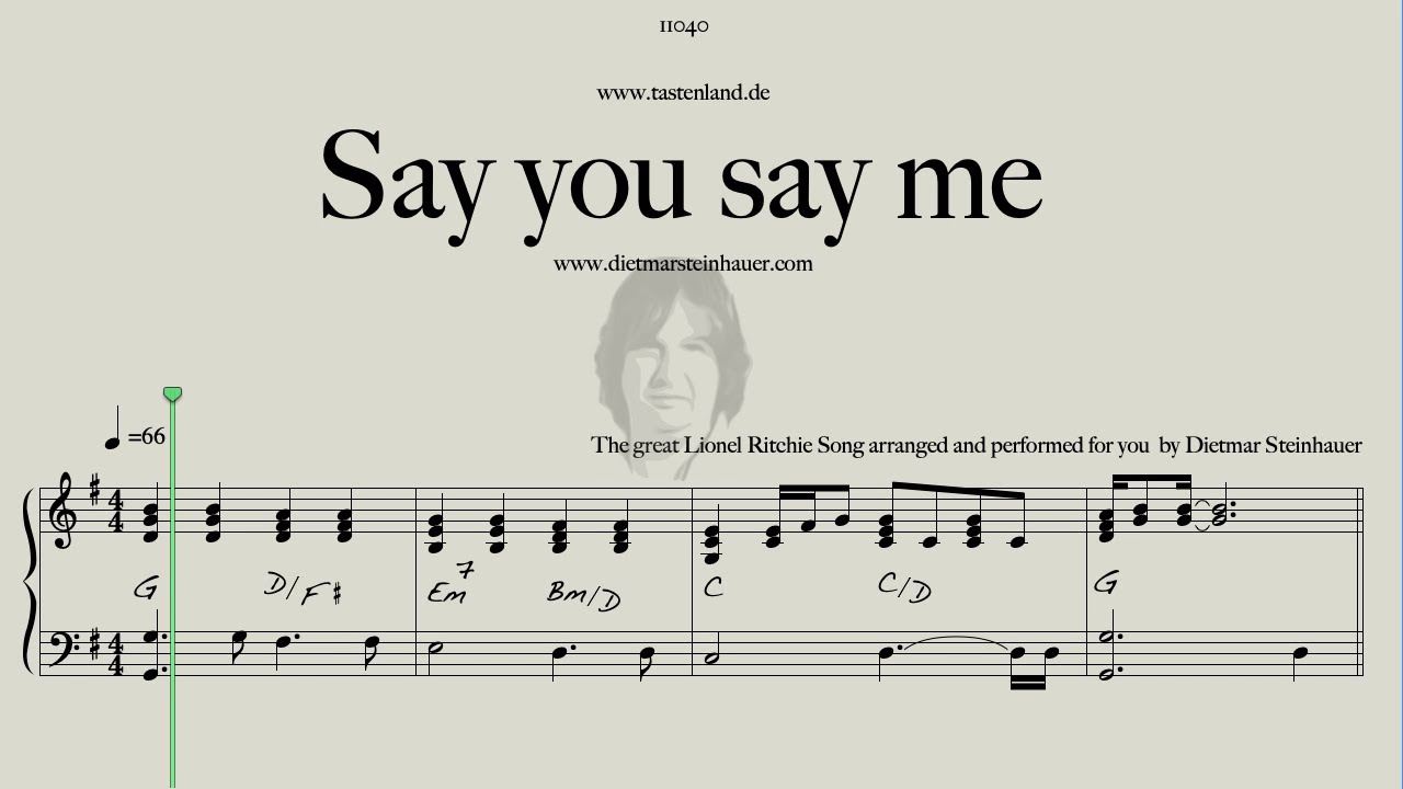 Say You Say Me  -  Lionel Ritchie